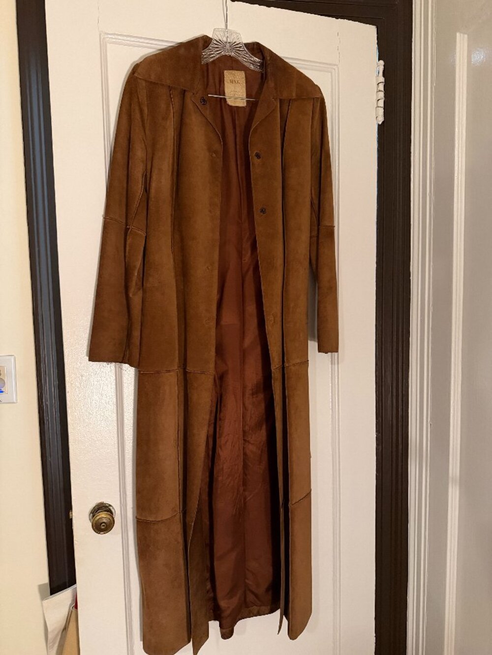 MNG Genuine Leather Suede Long